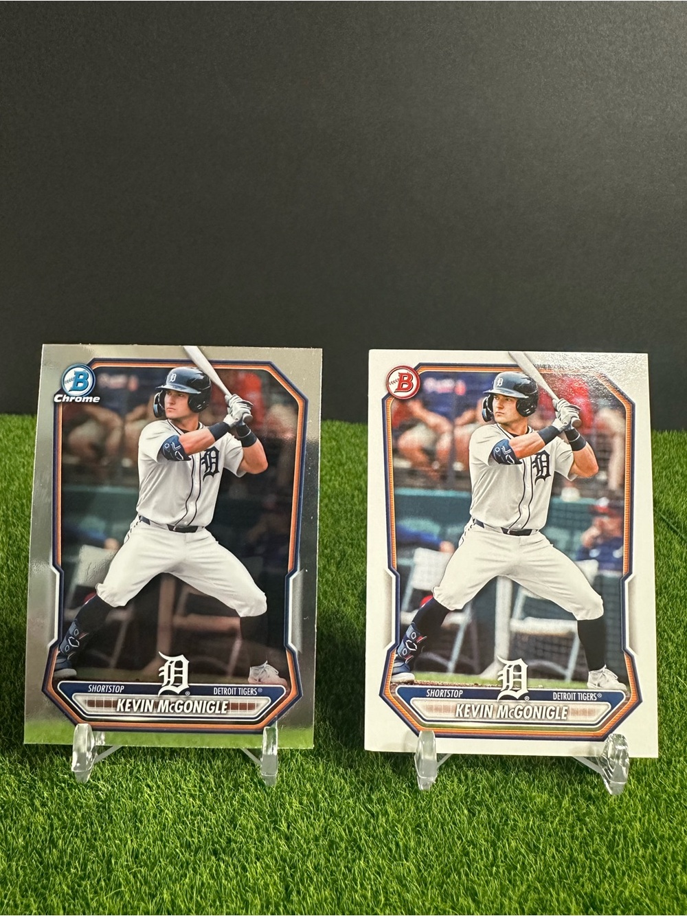 Kevin McGonigle Detroit Tigers (2)  2026 Bowman Chrome and Bowman paper cards